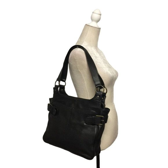 Eddie Bauer Bags Eddie Bauer Magzine Tote Genuine Leather Large